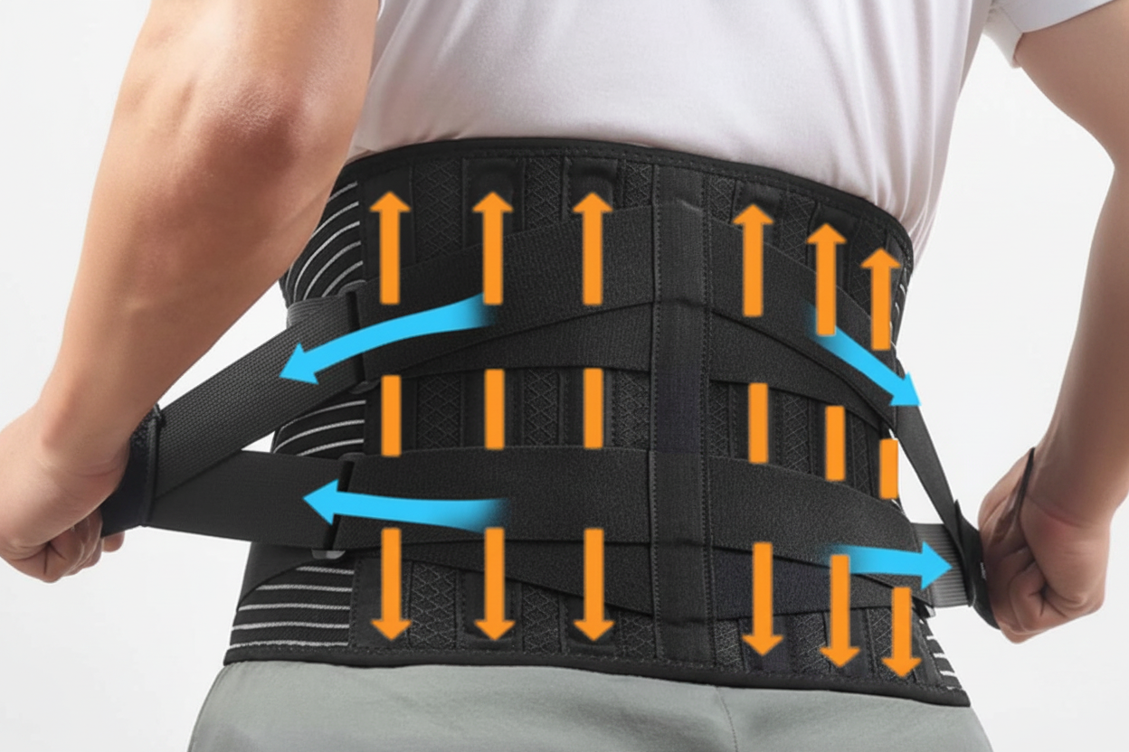 Cinturón Lumbar Ajustable para Hombre y Mujer — Soporte Espalda Baja