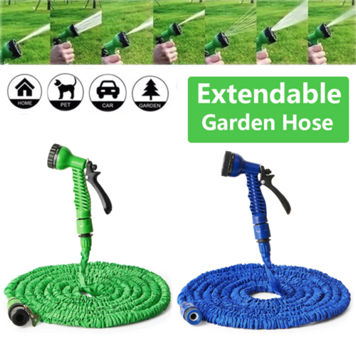 Manguera de Jardín Extensible y Flexible con Pistola Pulverizadora