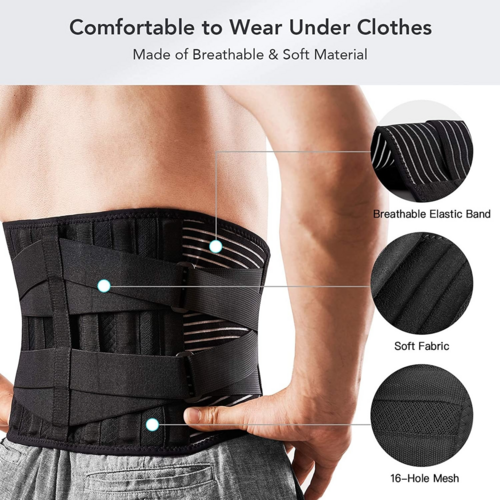Cinturón Lumbar Ajustable para Hombre y Mujer — Soporte Espalda Baja