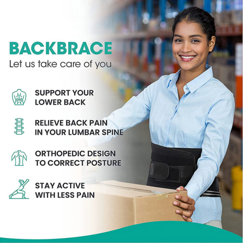 Cinturón Lumbar Ajustable para Hombre y Mujer — Soporte Espalda Baja