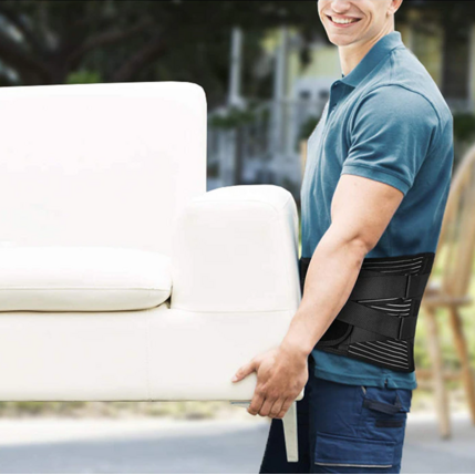 Cinturón Lumbar Ajustable para Hombre y Mujer — Soporte Espalda Baja