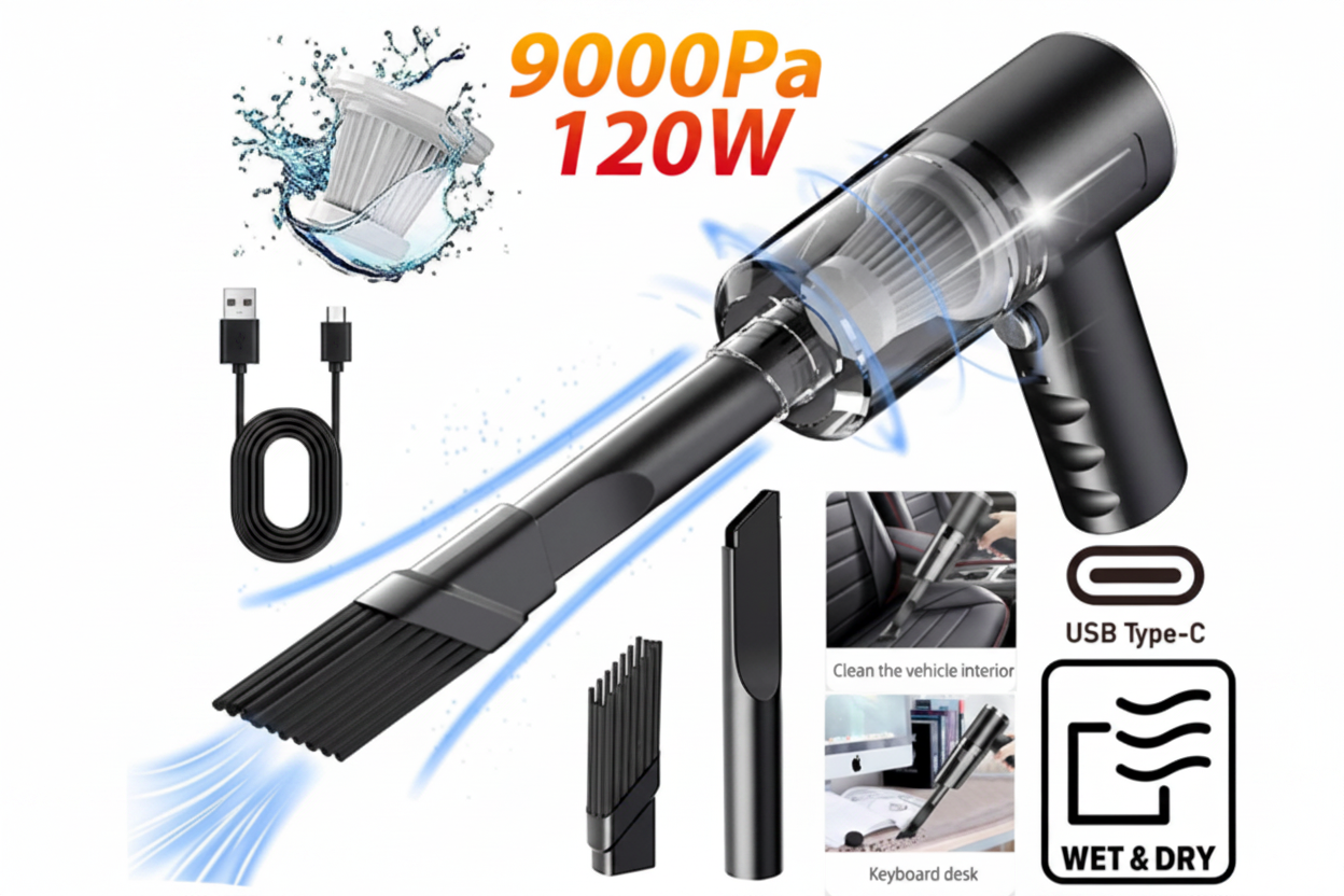 Aspirador de Mano Inalámbrico Portátil 120W