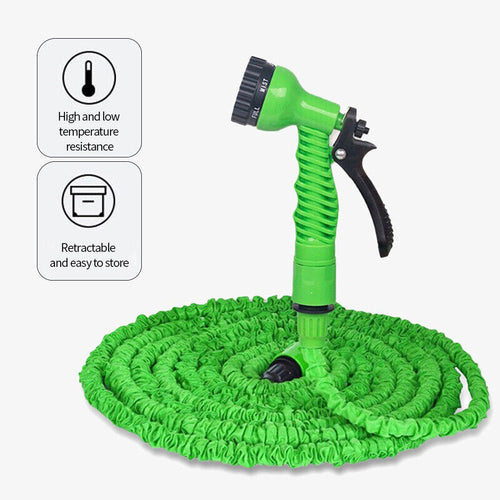 Manguera de Jardín Extensible y Flexible con Pistola Pulverizadora