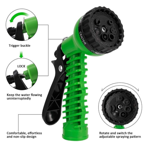 Manguera de Jardín Extensible y Flexible con Pistola Pulverizadora