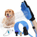 Ducha Portátil para Mascotas con Cepillo Masajeador