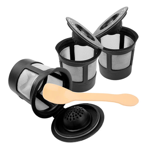 Pack 3 Filtros de Café Reutilizables con Cuchara