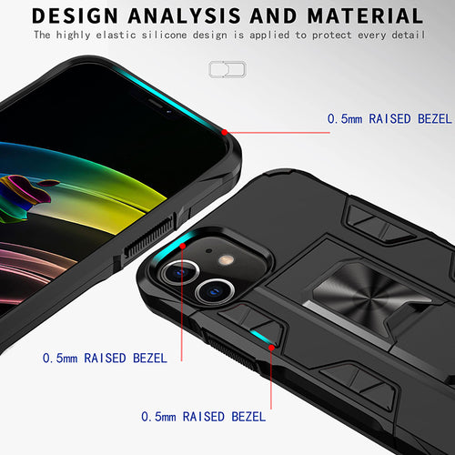 Funda Armor Militar con Soporte y Magnético para iPhone 12