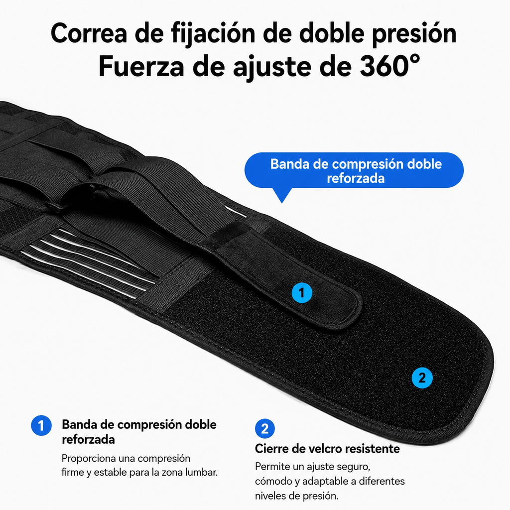 Cinturón Lumbar Ajustable para Hombre y Mujer