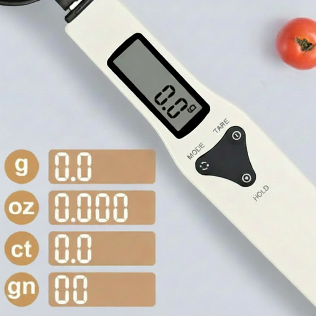 Cuchara Báscula Digital de Cocina con Pantalla LCD