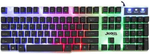 Pack Teclado y Ratón Gaming Jedel GK100 Blanco — RGB con Cable