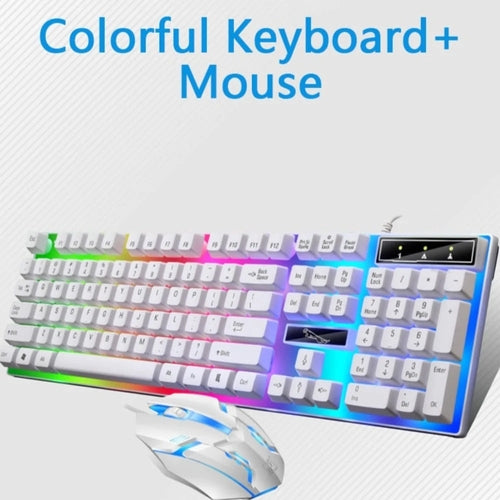 Teclado y Ratón Gaming Ninja Dragons White Knight