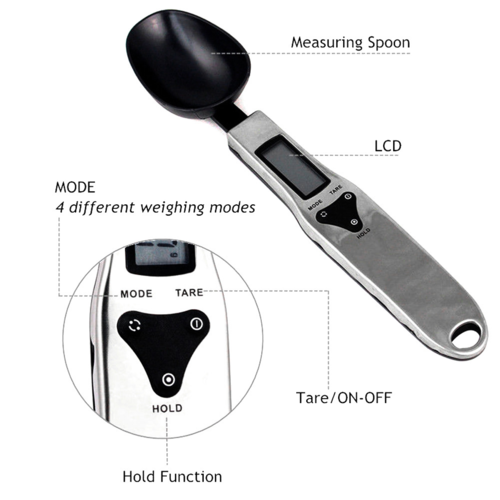 Cuchara Báscula Digital de Cocina con Pantalla LCD