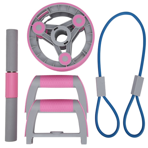 Kit Multifuncional de Fitness con Rueda Abdominal y Cuerda de Latón