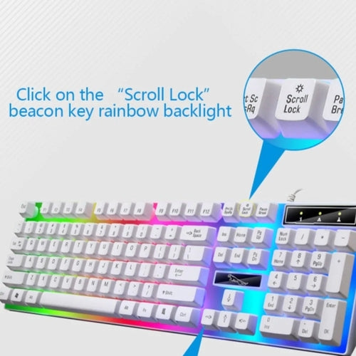 Teclado y Ratón Gaming Ninja Dragons White Knight