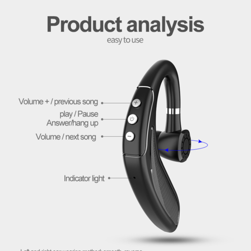 Auricular Bluetooth 5.0 Inalámbrico con Larga Duración